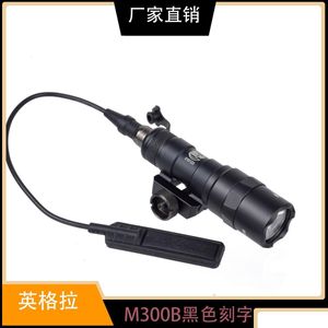 Lampes de poche torches Surefir Tactical Flashlight Tactical M600 M600C Lumière de reconnaissance avec un interrupteur de pression à double fonction et 600 lumen Hunti Dhjzr