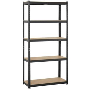Heavy Duty 71quotH Shelf Garage Steel Metal Storage 5 Level Adjustable Shelves Rack3269321