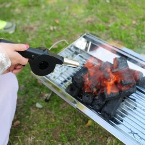 Accessori per barbecue Ventilatore manuale per uso domestico ventilatore per barbecue portatile piccolo asciugacapelli strumenti per accessori per barbecue all'aperto