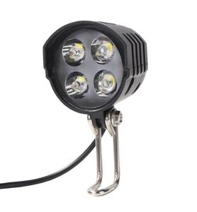 Luzes de bicicleta Farol elétrico Ebike 4 LED 12W 12v80v Luz geral ABS à prova d'água Scooter Bicicleta Front7416282