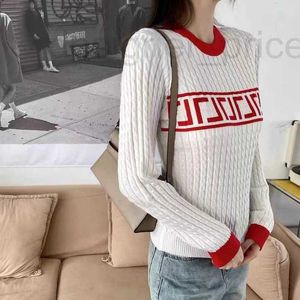 Women's Sweaters Designer Academic Style 2023 Autumn/Winter Womens New Round Neck Long Sleeve Pullover Slim Fit Elastic Wool Knit Versatile 99UM