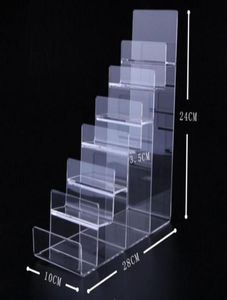 Boutique store Sevenlayer Acrylic Wallet Display Stand Purse Holder high quality Nail polish cosmetics jewelry shelf phone displa5443702