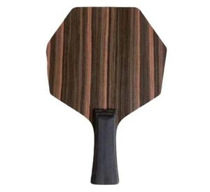 Table Tennis Raquets Cybershape Ebony Material Table Tennis Blade Racket Offensive Curve Hexagonal Ping Pong Blade 2210138970050