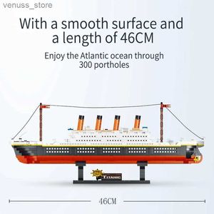 Блоки 1288 шт. Город Мини Всемирно известный фильм RMS Титаник Модель корабля Строительные блоки Фигурки Лодка Друзья Кирпичи Игрушки для детей Подарки R231208