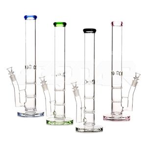 17.5 Inches Glass Hookahs Water Pipe Straight Tube Glass Bong Come with 14mm Glass Bowl