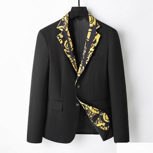 Abiti da uomo Blazer Moda Abiti da uomo Blazer Abiti da lavoro Gentleman Abito slim Casual Giacca da sposa elegante Consegna drop Abbigliamento Otsy4