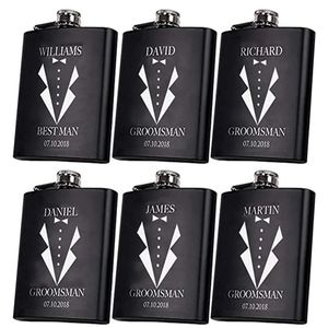 Hip Flasks Hip Flask Liquor Whisky Outdoor Portable Pocket Flasks Gift Flask Bar Supplies Groomsmen Customized Personalized Whiskey Flask 231207