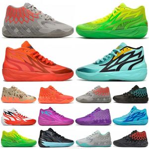 Pompe lamelo palla 1 mb.01 uomini scarpe da basket Black Blast Buzz lo ufo non da qui Queen City Rick e Morty Rock Ridge Red Mens Trainer Sports Sneaker Times