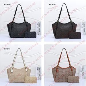 Saco de compras de designer mulheres 2-pc coa tote em forma de c nunca bolsa carteira de embreagem saco composto ombro sacos de axilas bolso de axila senhoras de couro de luxo bolsas hobo