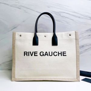 Rive Gauche Top Handle Totes Clutch Designer Bag Womens Handbags Mens Fashion Pochette Travel Travel Canvas Beach Shopper Bags Luxury Cross Body Partes Barge Counter Facs