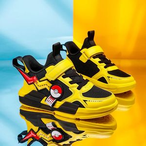 Sneakers Cartoon Buty dla dzieci dla chłopców Mesh Children Casual sportowy mały chłopiec prowadzący Tenis Yellow School Student 231207