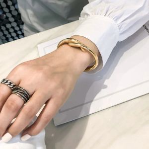 Punk Bangle Simple Style Cuff Armband Bangles For Women Fashion Jewelry Charm smycken Tillbehör Bohemian Stylish Classic