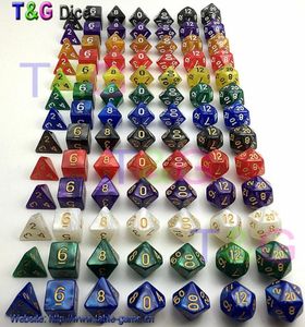 Whole7PClot Dice Set High Quality Multisided Dice med marmoreffekt D4 D6 D8 D10 D10 D12 D20 Dungeon and Dragons RPG DICE 8042054