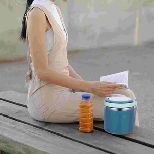Recipientes de almoço térmicos para crianças para crianças bucket bento bento adultos snack de arroz