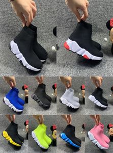 TripleS Paris speed Sock girls boys Casual shoe high black trainers kid youth boy girl sneaker Outdoor Sports Athletic7124613