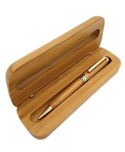 Party Favor Dessioned Gift Wooden Box Ballpoint Pen Set Mahogany Cherry Wood Business Office Personalized8990848