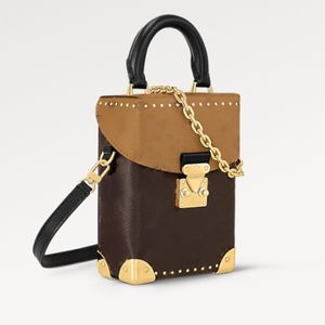 Designer de luxo bolsa feminina couro marrom câmera caixa pequena sacola