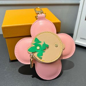 chnage Purse keychain for Women key women bag pendant decorative charm girls gift luxury brand design metal letter round buckle