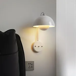 Wall Lamp Nordic LED Bud Minimalist Multicolor Iron Sconce For Study Living Room Bedroom Bedside Home Decor Lights Fixtures