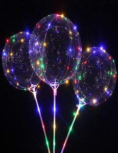 LED-Ballon mit Stäbchen, leuchtend transparent, Helium, durchsichtig, Bobo-Ballon, Hochzeit, Geburtstag, Partydekoration, Kinder-LED-Lichtballon 14056375