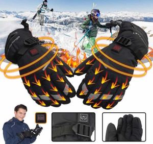 5 Gears Winter USB Handwärmer Elektrische Thermohandschuhe Wasserdicht Beheizte Handschuhe Batteriebetrieben Für Motorrad Ski3607912