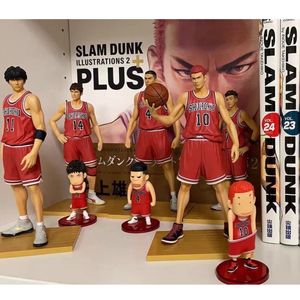 Figuren 5-11PCS Anime Slam Dunk Figur Nationaler Wettbewerb Actionfigur Mini SHOHOKU Basketball Team Modell Puppe Spielzeug Figur für Kind 240308