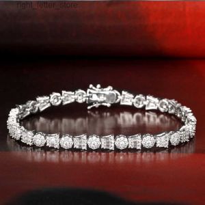 Corrente elegante completa micro pave zircon 18k cor ouro cz folha link corrente pulseira para mulheres moda festa de casamento jóias pulseira yq231208