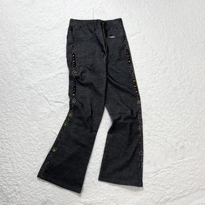 Męskie spodnie streetwearu mężczyźni swobodne kobiety czarne sztrukoi klejnot w stylu klejnot w stylu wysokiej jakości rozszerzone