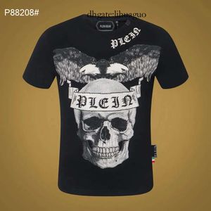 Mężczyźni wysokiej jakości marka Klasyczna koszula chmiel męskie Philipps Hip Tshirty czaszki wysokie koszulki Plein Rhinestone Bear PP Designer Clothing Shir Shir -Shirts 463