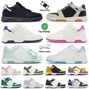 Top Luxus Out Of Office Sneaker Designer Freizeitschuhe Schwarz Rosa Grün Pfeile Motiv Für Jogging Walking Männer Frauen Low Pandas Kalbsleder Tennis Plattform Trainer