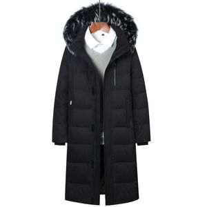 Piumino da uomo nuovo piumino oversize al ginocchio cappotto spesso da uomo abbigliamento invernale da uomo