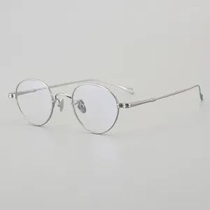Armações de óculos de sol WYT Retro Oval Homens e Mulheres Myopic Glasses Frame -MOD02 pode ser equipado com uma série de comprimidos anti-raios azuis