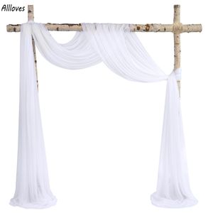 77 cm * 600 cm Arco de la boda Drape Tela Drapeado Fondo Cortina Cortina Suministros para fiestas Ceremonia Recepción Decoración colgante CL3037