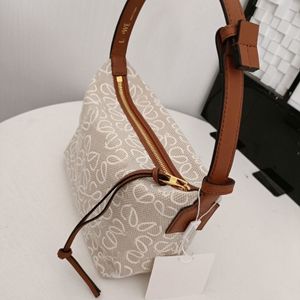 Borsa cubi di design Borsa a spalla da donna Lowee Borsa a mano classica di lusso in tela bento Design con ricamo Graffiti Borsa sottobraccio portatile elegante e versatile