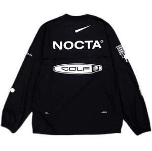 Hoodies masculinos versão dos EUA nocta Golf co marca desenhar respirável secagem rápida lazer esportes camiseta manga longa em torno do pescoço summer5678