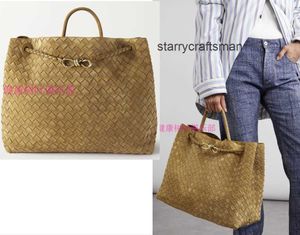 Womens Andiamo Designer väskor Bottegavveneta Totes väskor lädervävda handväskor Paris vecka Kina 24 Spring Woven Stor läderhandväska 6200 WN-DXROO