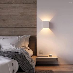 Wall Lamp Waterproof Outdoor Led Background Up And Down Lighting Square Bedside Stair Corridor Aisle Light