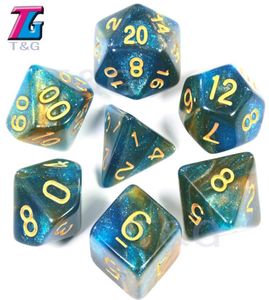 DICE Golden Number Game Accessories Dice 7pcsSet0123456651289