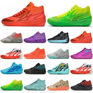 Ball Shoes Mb.01 Lo Mens Basketball Shoe 1of1 Queen City Melo and Morty Ridge Red Blast Buzz City Galaxy Unc Iridescent Dreams Trainers Sports Sneakers