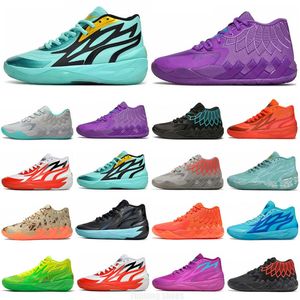 2024 LAMELO BALL 1 MB.01 MEN BASKERBALL SHOES RICK and MORTY ROCK RIDGE RED RED NOT FROM LO UFO BUZZ CITY Black Blast Mens Mens Swatch Switch Sneakers