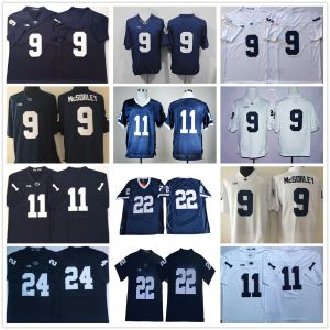 Camisas de futebol do NCAA College Penn State Nittany Lions 9 Trace McSorley 1 Micah Parsons 22 T.J.Camisa Rhattigan 24 Keyvone Lee