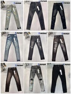 Modne fioletowe dżinsy dżinsowe spodnie Mens Purple dżinsy Designer dżinsowe spodnie wysokiej jakości prosta projekt retro streetwear swobodne dresowe spodnie joggery spodni spodnie
