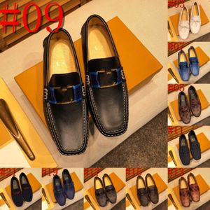 62Model 2024 Klasik Timsah Desen İş Düz Ayakkabıları Erkekler Tasarımcı Resmi Elbise Deri Ayakkabıları Erkekler Lüks Loafers Noel Partisi Ayakkabıları 38-47
