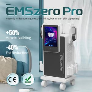 Non-exercise & Non-invasive EMS RF Muscle Built Fat Loss Machine 4 Handles HI-EMT Body Slim EMSzero Pro 15 Inches Screen for Workout