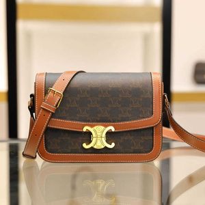 Cópia legal Deisgner Celins's Bags loja online Hong Kong Triumphal Arch couro tofu bolsa pequena quadrada para mulheres outono e inverno 2023 novo nicho crossbody de alta qualidade