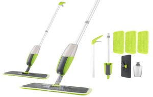 VIP Spray Mop Set scopa Magic Mop Pavimento in legno Mop piatti Strumento per la pulizia della casa Famiglia con cuscinetti in microfibra riutilizzabili Lazy3590625