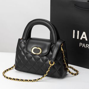 top quality 23K nano CC bag Mini Designer Bags Shopper top handle bag Woman Calfskin Handbag Crossbody tote Fashion men Shoulder Bags Luxury Chain pochette Bags black