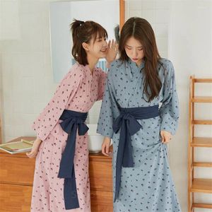 Abbigliamento etnico Stampa Fiore Donna Abito kimono Casaul Yukata giapponese Primavera Autunno Cardigan Abiti da donna Abiti asiatici