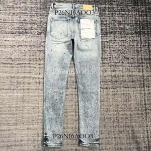 Jeans viola Ksubi Designer Jeans Viola Jean Uomo Rise Abbigliamento elastico Jeans attillati attillati Designer Fashionq291 442