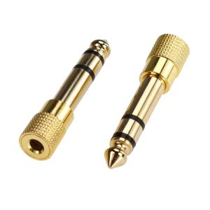 Gold Plated Male to Female Audio Connector Stereo Headphone Aux Adapter Converter ZZ